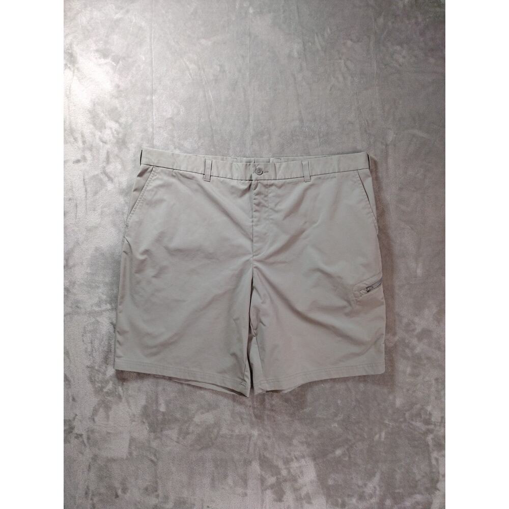 Peeblebeach Golf Shorts Mens 42 Dry-Luxe Preformance Gray Ripstop Sports Casual